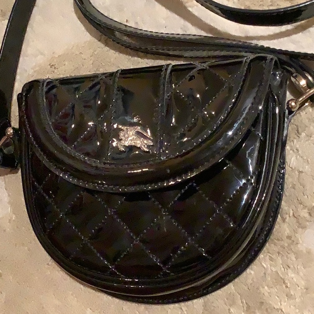 Burberry Quilted Patent Leather Crossbody Bag - Picture 9 of 16
